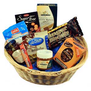 Diabetic gift basket - filled with treats for a diabetic